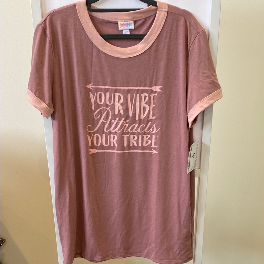 Pink Graphic Tee - Your Vibe Attracts Your Tribe